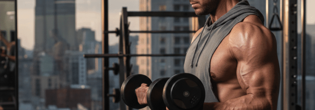 Entrena tu biceps en el gimnasio
