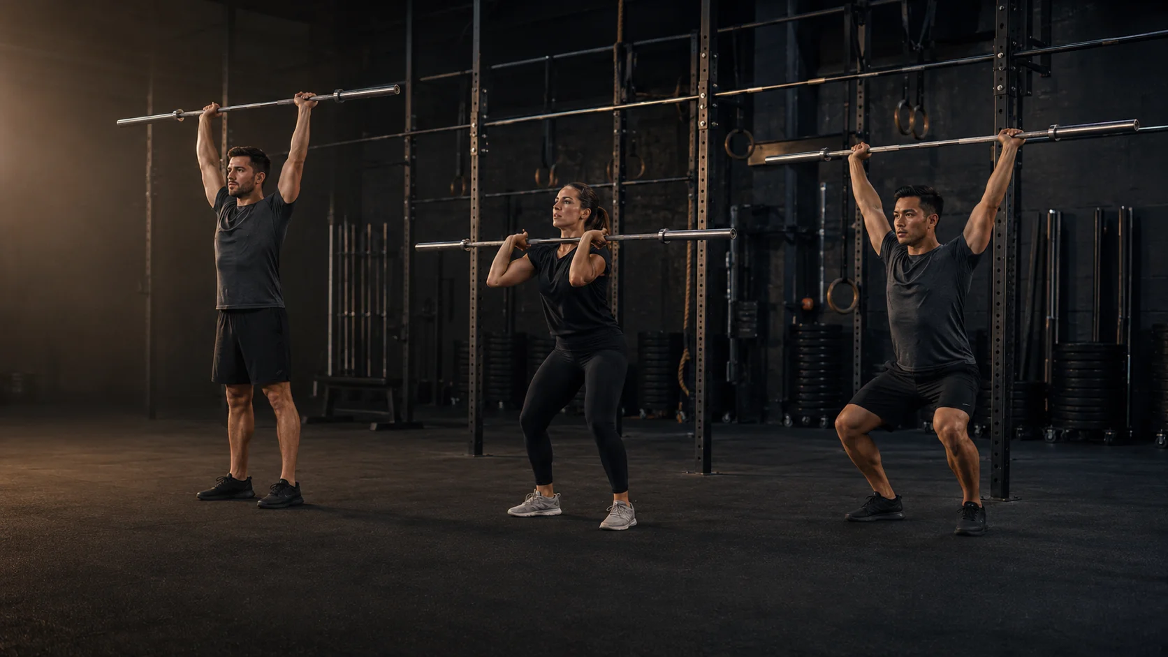 Shoulder press, push press y push jerk en progresión técnica de CrossFit