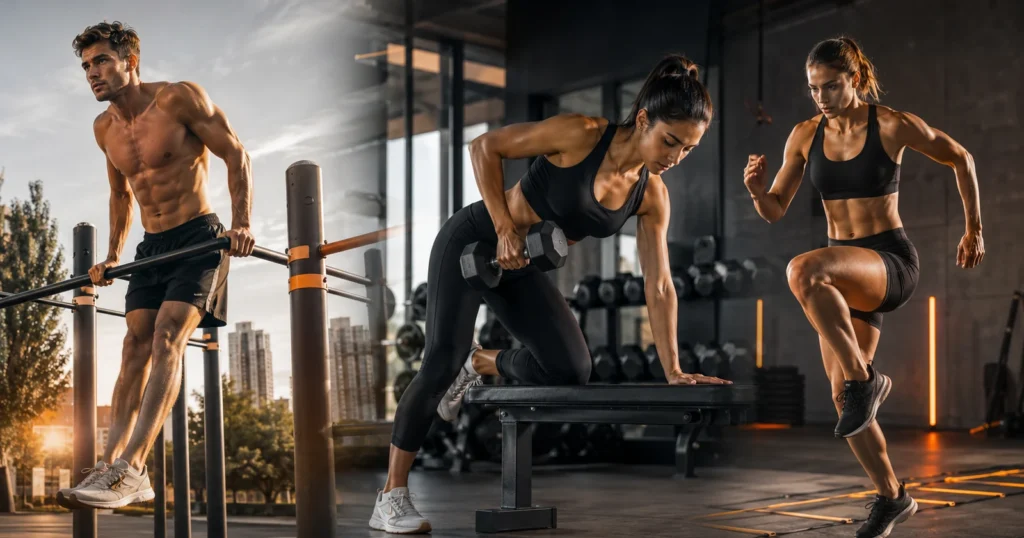 Rutinas de ejercicios online de FitFénix con calistenia, fuerza y cardio
